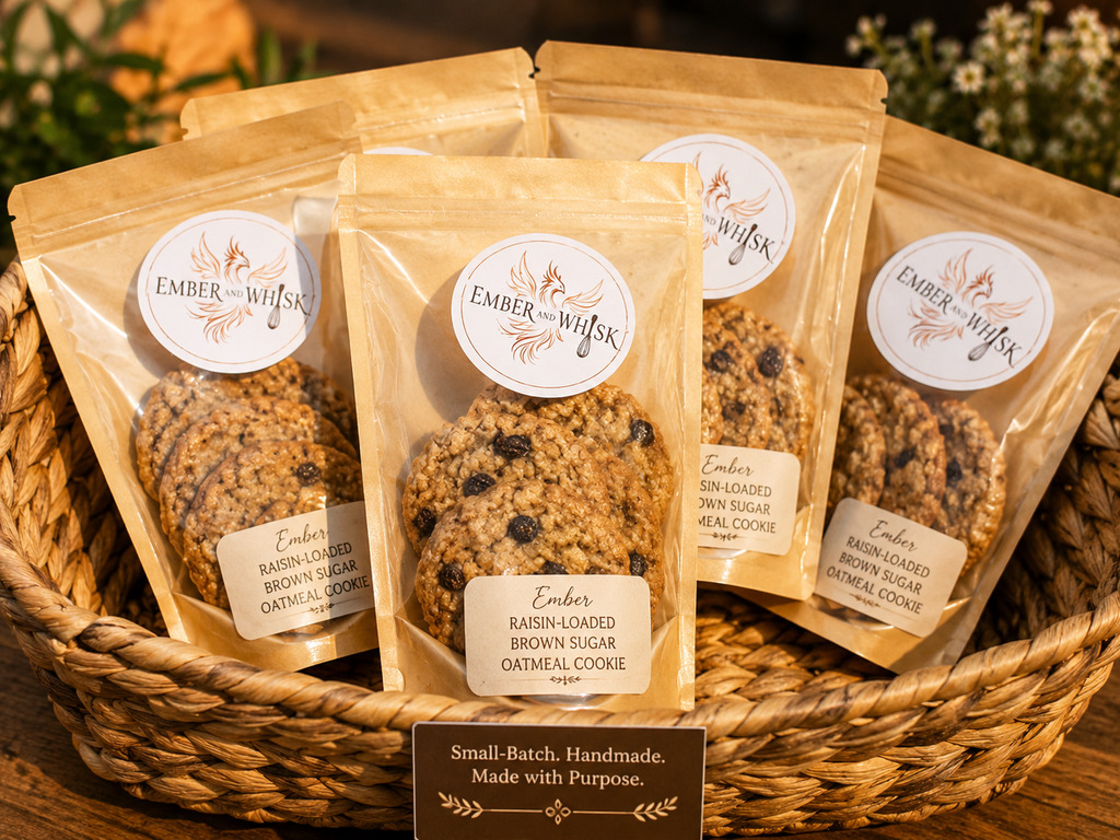 Standard Signature Cookies bag has 3 cookies per bag