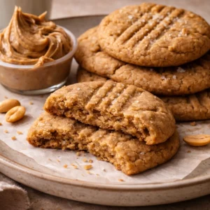 Spiced Brown Sugar Peanut Butter cookie