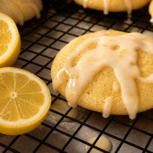 Sunny Drizzle Lemon Cookie with Lemon Glaze
