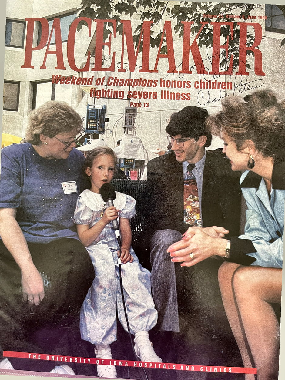 Pacemaker magazine cover volume 23, number 6, June 1996 -weekend of champions honors children fighting severe illness